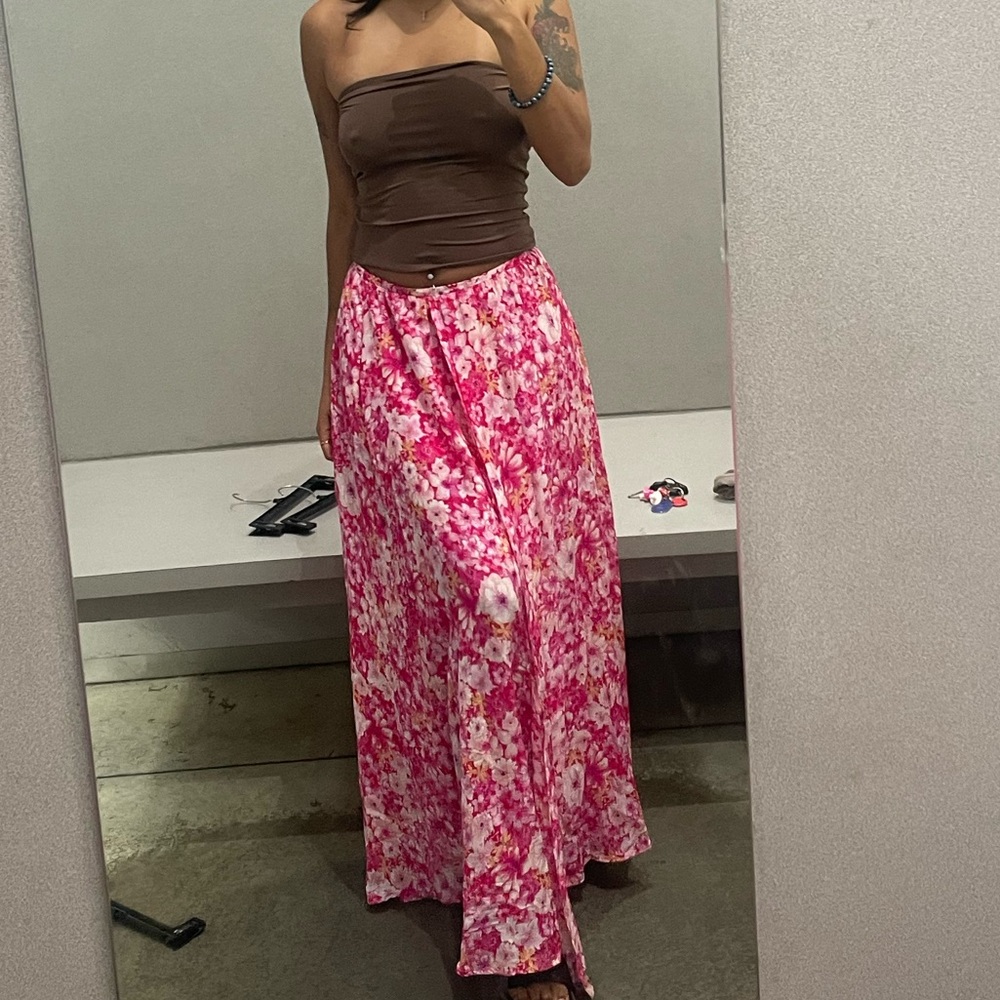 Floral maxi skirt